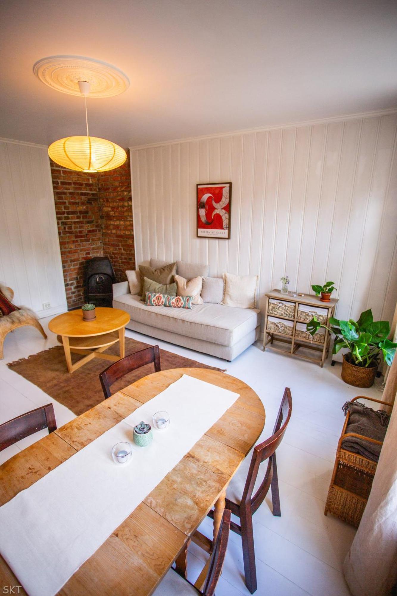 Charming 1800s W Fireplace And Free Parking Oslo